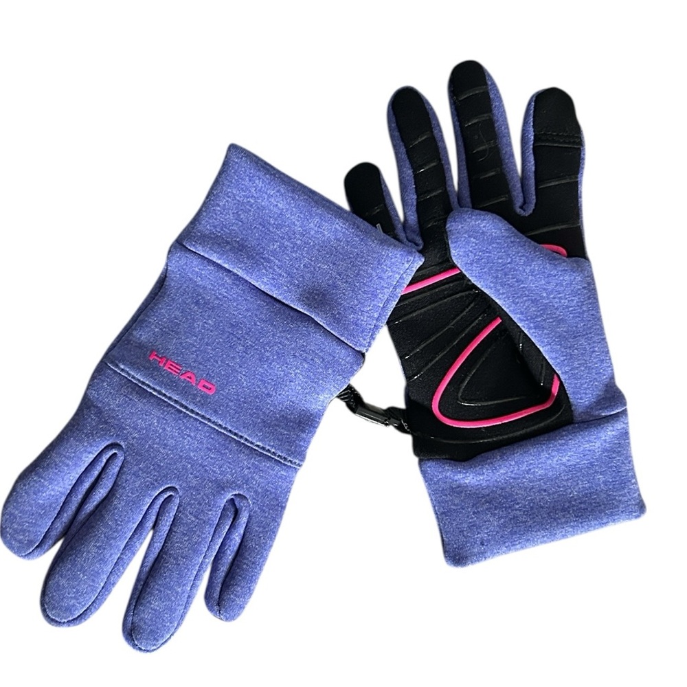 HEAD Kids' Sensatec Touchscreen Gloves in Violet and Pink Size Med